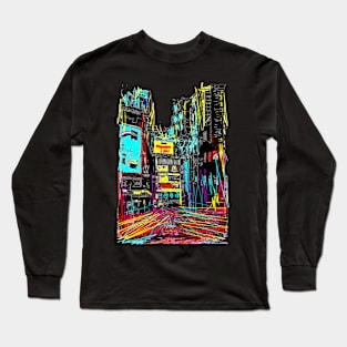 Abstract Tokyo Long Sleeve T-Shirt